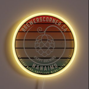 Brewers Corner Hops RGB Neon Sign