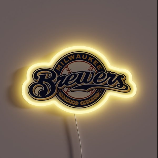 Brewers Milwaukee Merch Logo RGB Neon Sign