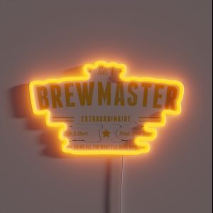 Brewmaster Beer Brewer Homebrew RGB Neon Sign