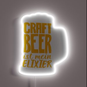 Brewmaster Beer Drinker Saying Craft Beer Brewer RGB Neon Sign