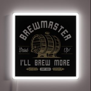 Brewmaster Drink Up RGB Neon Sign