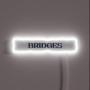 Bridges Death Stranding Logo Texturized RGB Neon Sign