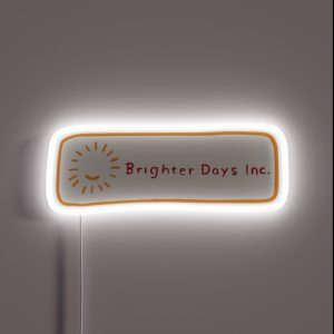 Brighter Days Logo RGB Neon Sign