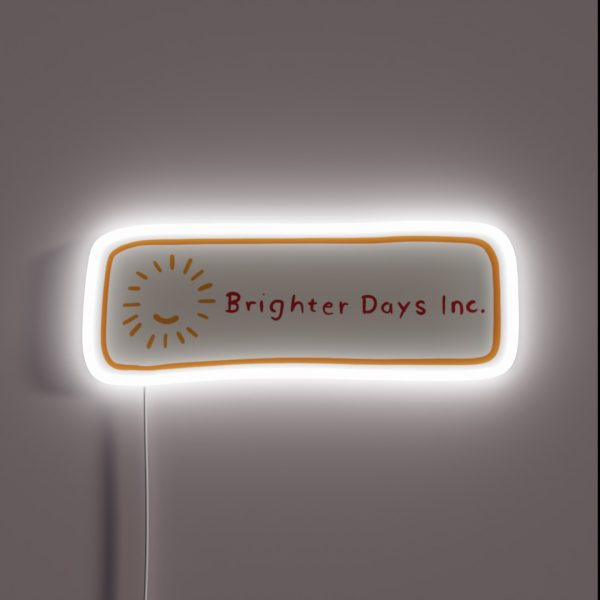 Brighter Days Logo RGB Neon Sign