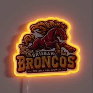 Brisbane Broncos RGB Neon Sign