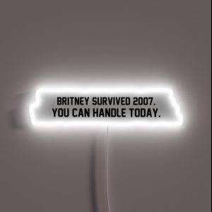 Britney Survived 2007 RGB Neon Sign