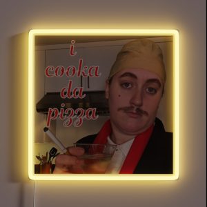Brittany Broski Cooka Da Pizza RGB Neon Sign