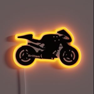 Britten V1000 Silhouette Black RGB Neon Sign