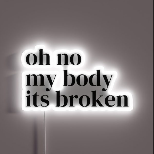 Broken Body RGB Neon Sign