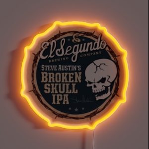 Broken Skull Ipa RGB Neon Sign