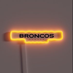 Broncos Wordmark RGB Neon Sign Broncos Wordmark RGB Neon Sign