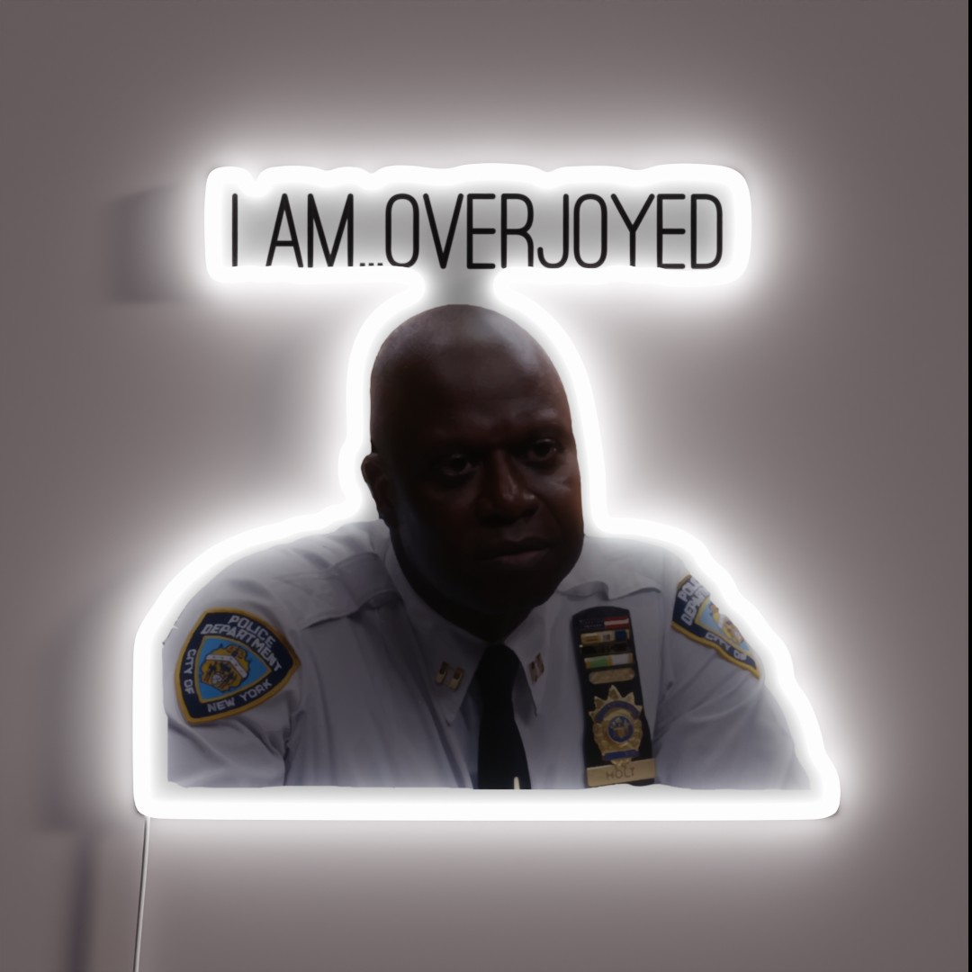 Brooklyn 99 Holt Emotions RGB Neon Sign Brooklyn 99 Holt Emotions RGB Neon Sign