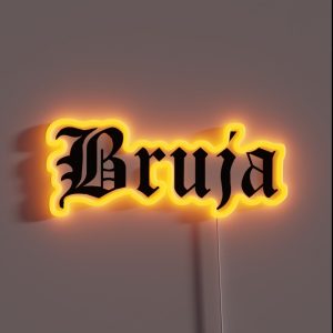 Bruja Gothic RGB Neon Sign