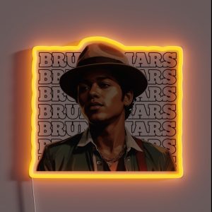 Bruno Mars 3 RGB Neon Sign