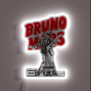 Bruno Mars Design RGB Neon Sign