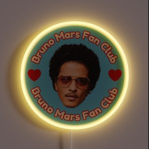 Bruno Mars Fan Club RGB Neon Sign Bruno Mars Fan Club RGB Neon Sign