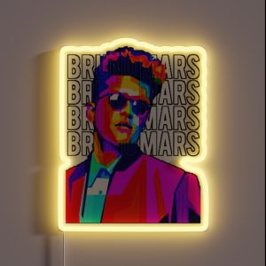 Bruno Mars Tour RGB Neon Sign
