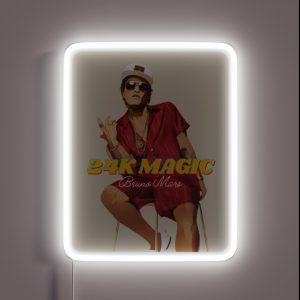 Bruno Mars Vibes 9 RGB Neon Sign