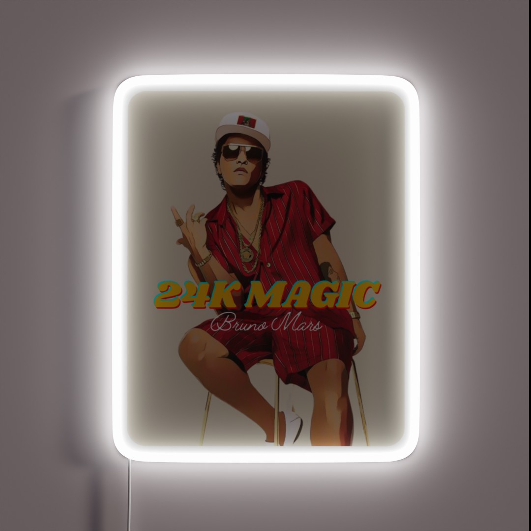 Bruno Mars Vibes 9 RGB Neon Sign Bruno Mars Vibes 9 RGB Neon Sign