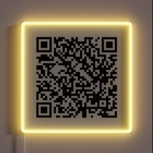 Bruno Mars When I Was Your Man QR Code RGB Neon Sign