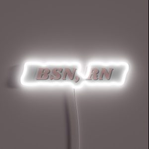 BSN RN Light Pink RGB Neon Sign