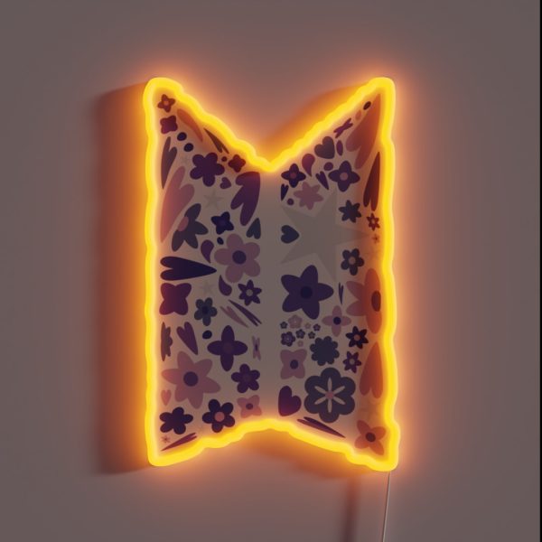 BTS Flower RGB Neon Sign