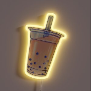 Bubble Tea RGB Neon Sign