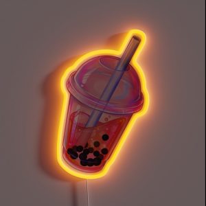 Bubble Tea RGB Neon Sign