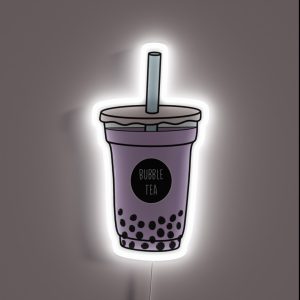 Bubble Tea Taro RGB Neon Sign Bubble Tea Taro RGB Neon Sign