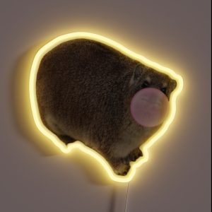 Bubblegum Rock Hyrax Dassie RGB Neon Sign Bubblegum Rock Hyrax Dassie RGB Neon Sign