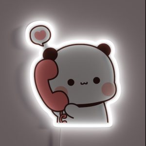 Bubu Is Receiving A Call From Her Dudu Cute Panda Bear Couple Bubu And Dudu RGB Neon Sign Bubu Is Receiving A Call From Her Dudu Cute Panda Bear Couple Bubu And Dudu RGB Neon Sign