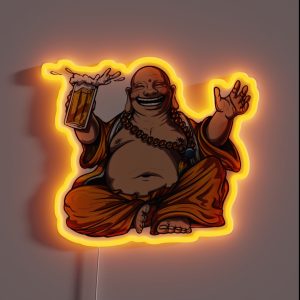Buddha Beer Party RGB Neon Sign