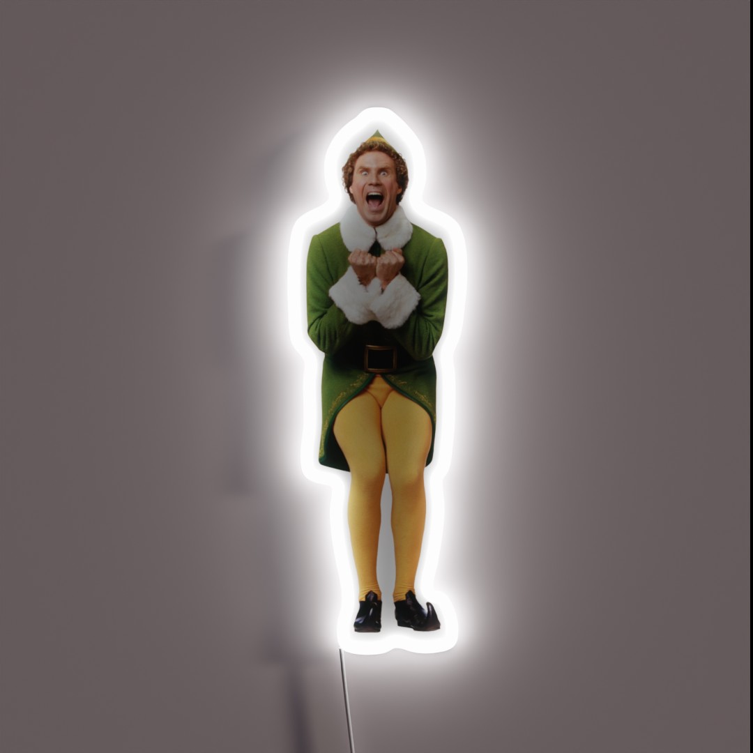 Buddy The Elf Excited RGB Neon Sign Buddy The Elf Excited RGB Neon Sign