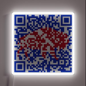 Buffalo Bills Shout Song QR Code RGB Neon Sign