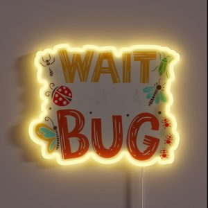 Bug Insect Gift For Entomologists And Bug Lovers RGB Neon Sign Bug Insect Gift For Entomologists And Bug Lovers RGB Neon Sign
