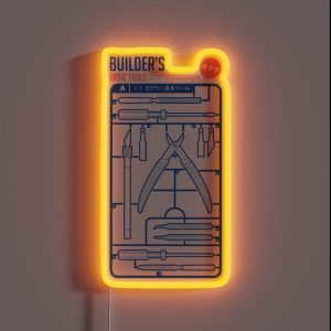 Builder S Basic Tools RGB Neon Sign