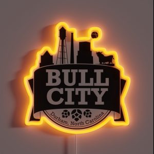 Bull City RGB Neon Sign