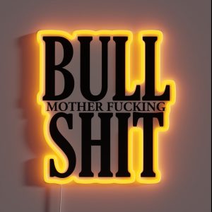 Bull Mother Fucking Shit RGB Neon Sign