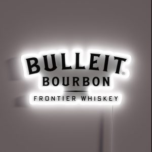 Bulleit Bourbon Logo RGB Neon Sign