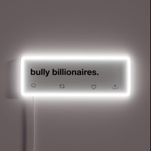Bully Billionaires Simple RGB Neon Sign