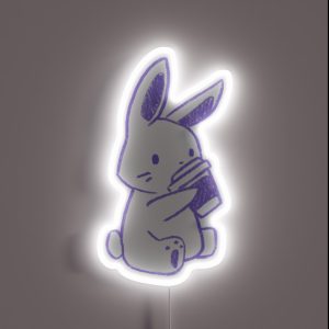 Bunny Coffee Purple RGB Neon Sign Bunny Coffee Purple RGB Neon Sign