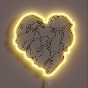 Bunny Love RGB Neon Sign
