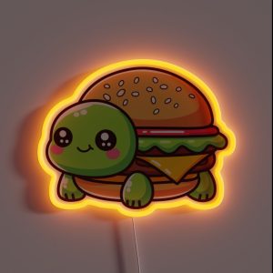 Burger Turtle RGB Neon Sign Burger Turtle RGB Neon Sign