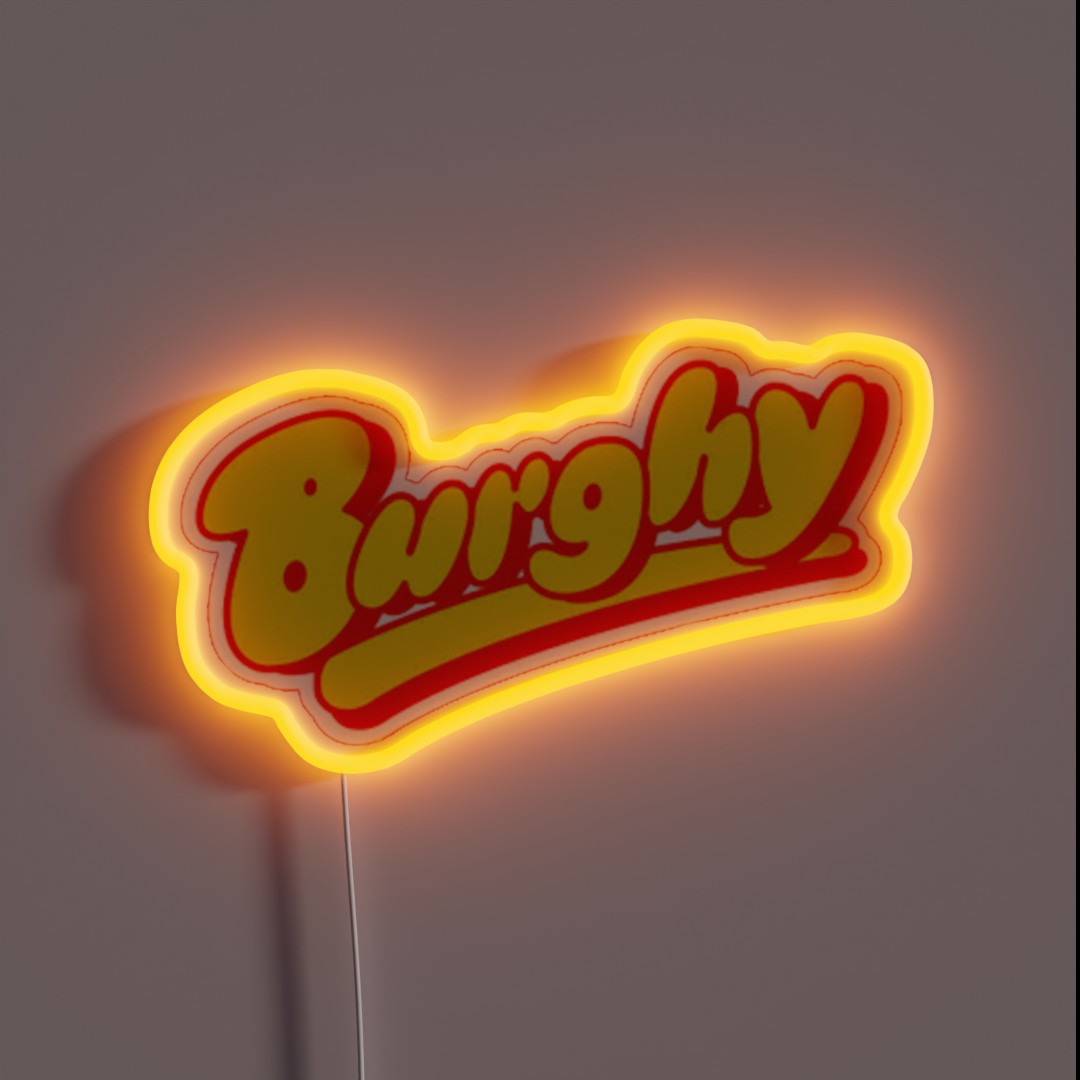 Burghy RGB Neon Sign Burghy RGB Neon Sign