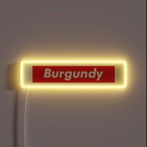 Burgundy RGB Neon Sign