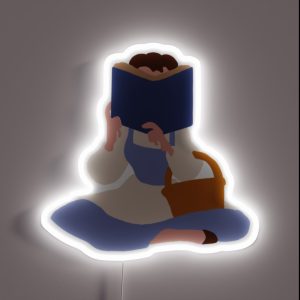 Buried In A Book RGB Neon Sign