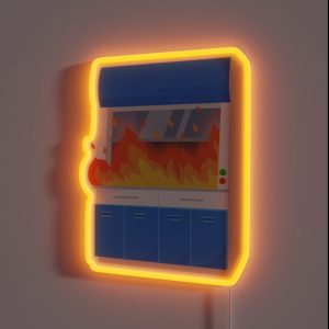 Burning Fume Hood RGB Neon Sign Burning Fume Hood RGB Neon Sign