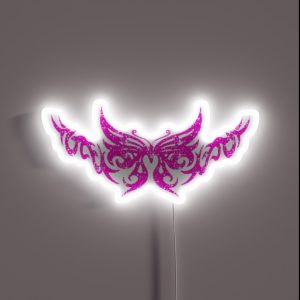 Butterfly Neon Pink Lace Symbol RGB Neon Sign
