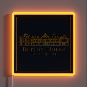 Button House Hotel And Spa RGB Neon Sign