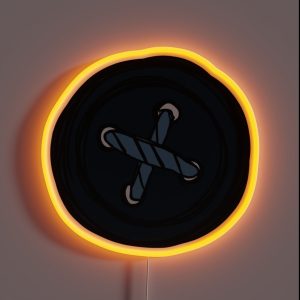 Button RGB Neon Sign